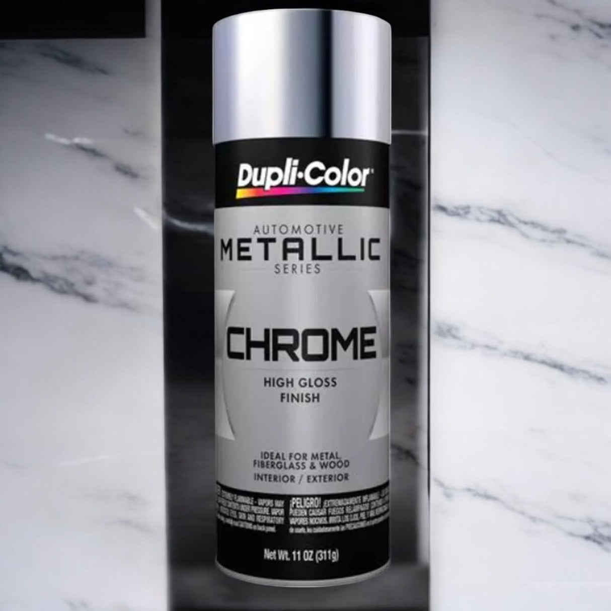 بخاخ طلاء كروم معدني إناميل للسيارات دوبلي كولر - 11 أونصة-2