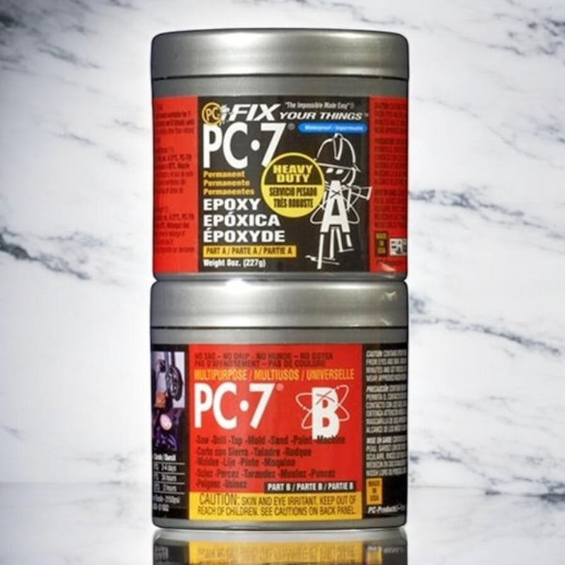 معجون إيبوكسي PC-7، نصف رطل - رمادي غامق-2