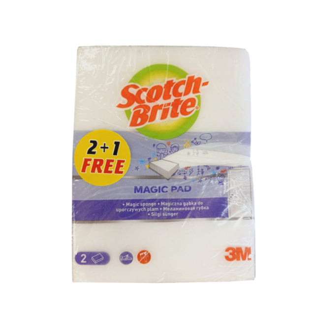 لوح سكوتش برايت السحري 3 قطع - أبيض