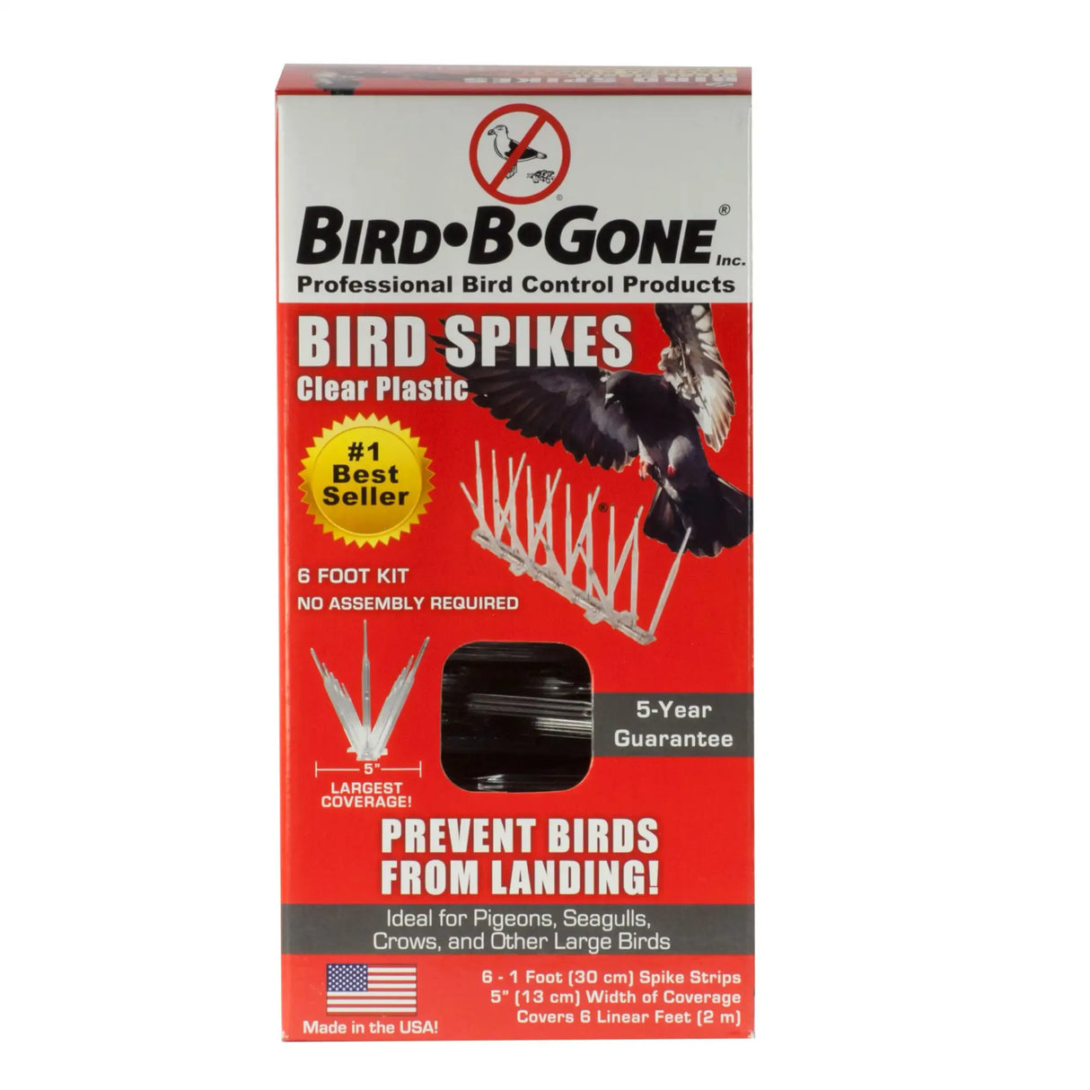 شريط الطيور بلاستيك من بيرد بي جن 5 بوصة X 6 قدم