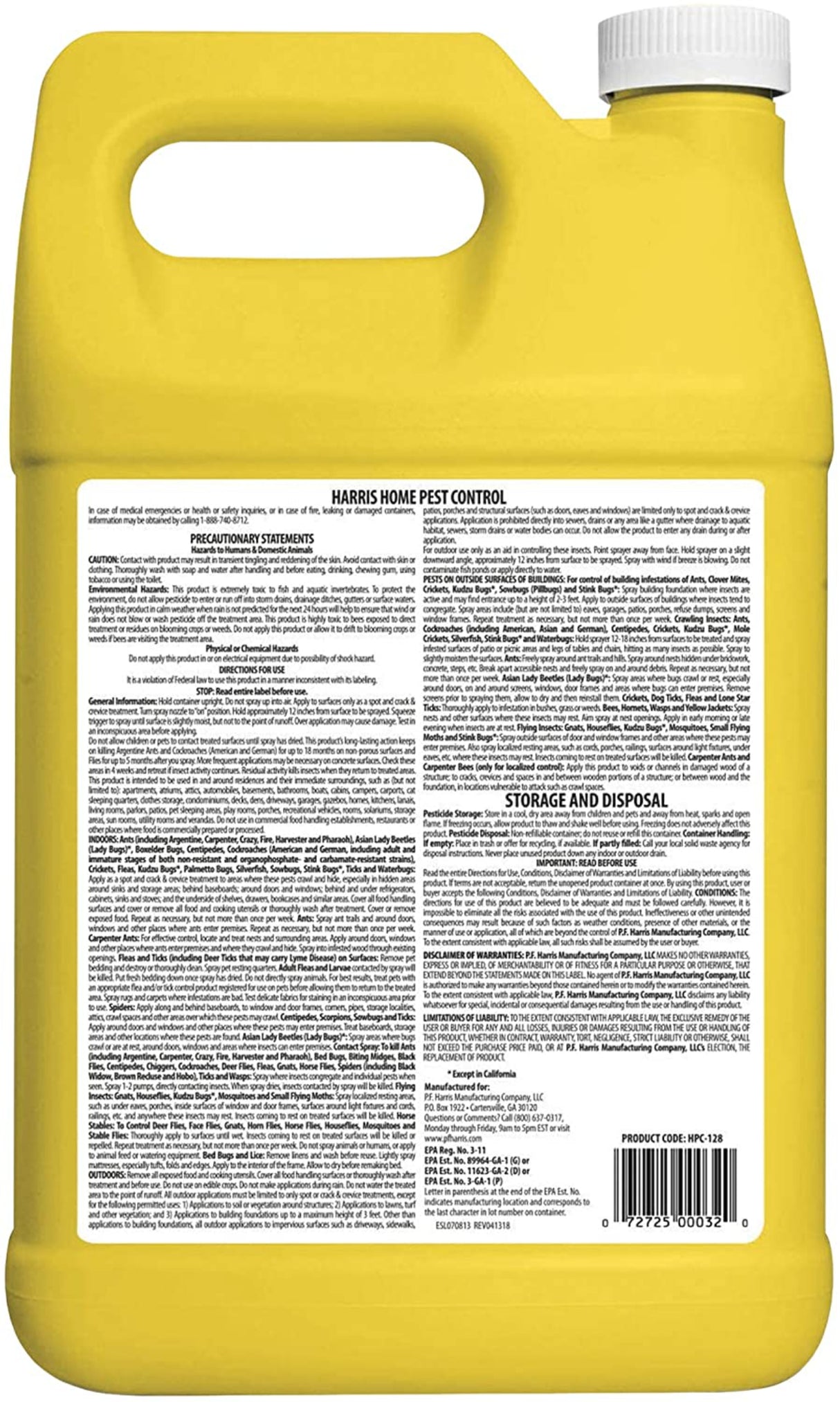 مكافحة الآفات المنزلية من هاريس 1 جالون