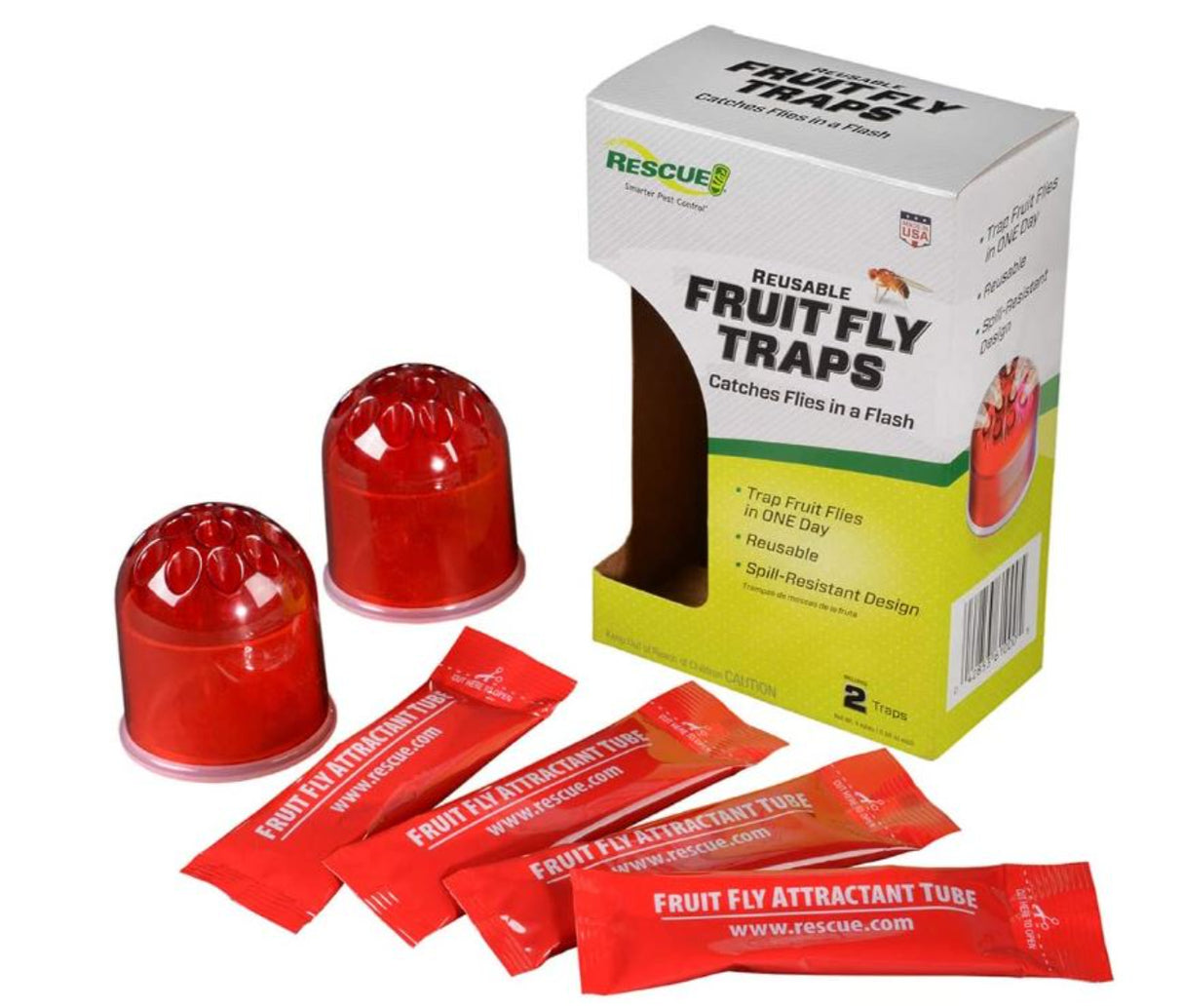 مصائد ذباب الفاكهة من ريسكيو 2 قطع