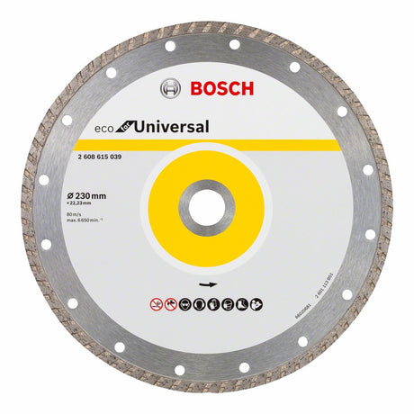 CUTTING DISC 230X22.23MM TURBO DIAMOND