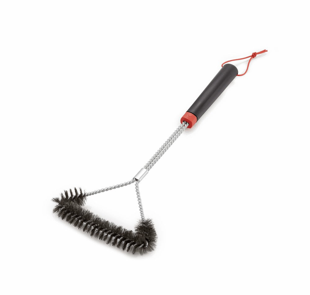 GRILL BRUSH SS 3 SIDED 46CM WEBER