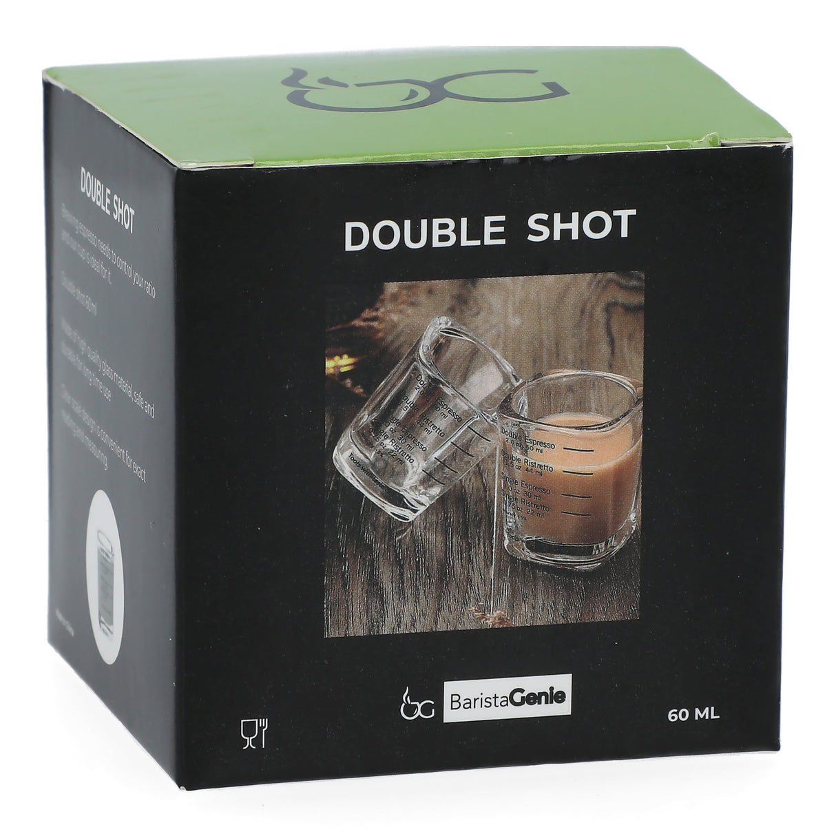 كوب زجاجي باريستا جيني للجرعة الواحدة - 45 مل-2