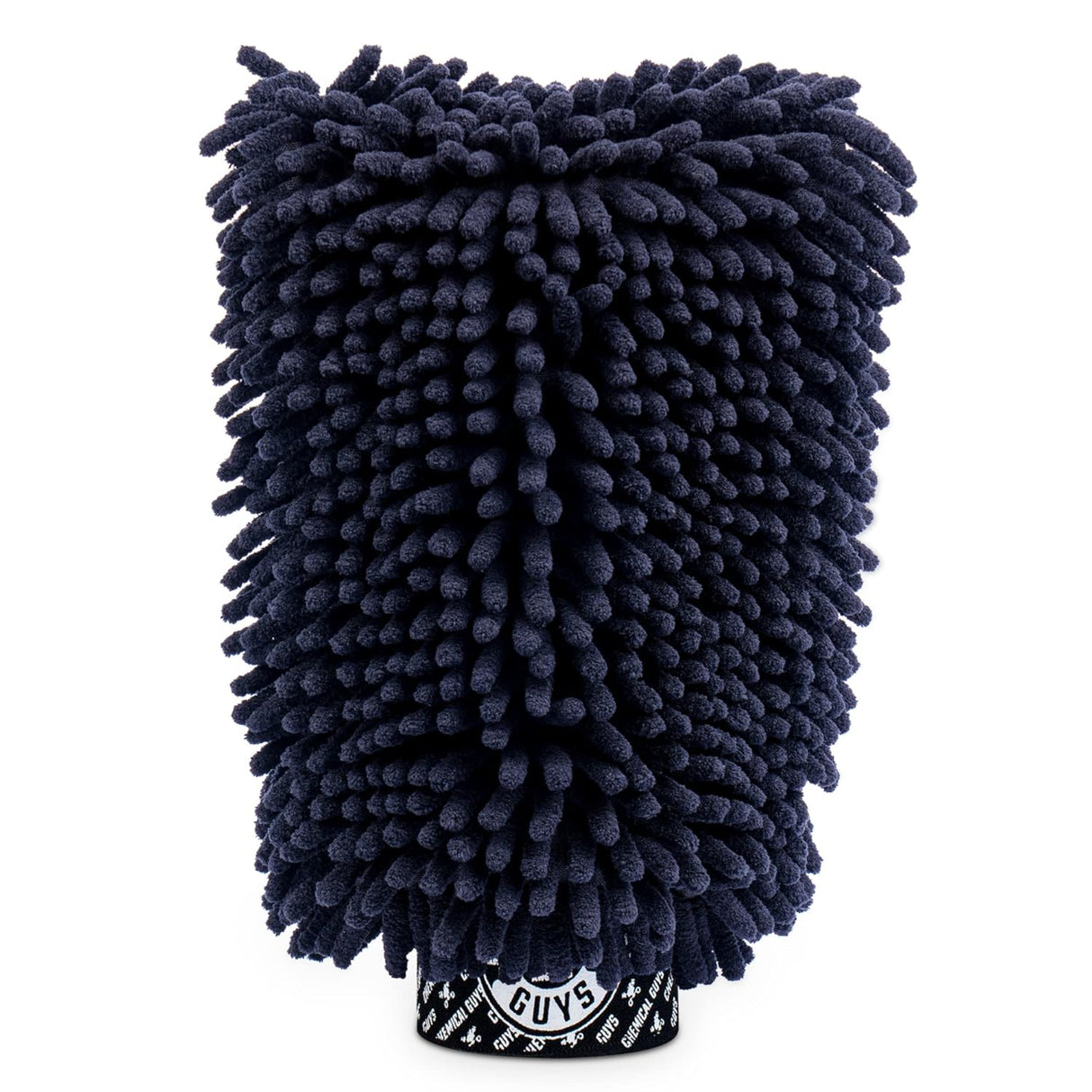 قفاز غسيل ميكروفايبر تشينييل كيميكال جايز بدون خدوش - أسود