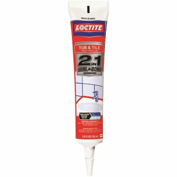 Loctite Tile Adhesive Tube, White, 55 oz