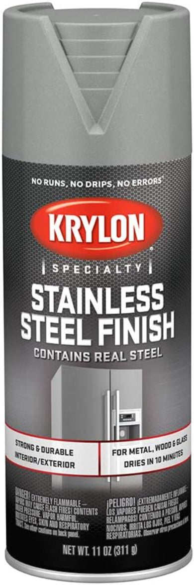 بخاخ طلاء كريلون بلمسة نهائية الفولاذ المقاوم للصدأ - 311 جرام - رمادي