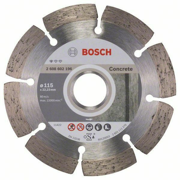 DISC STANDARD/CONCRETE 115X22.23X1.6MM