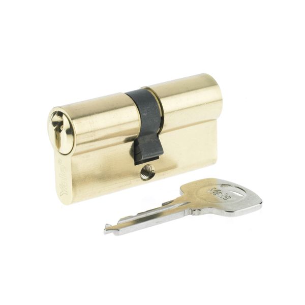 Yale Double Brass Key Lock, 60mm, Series 500 - Gold