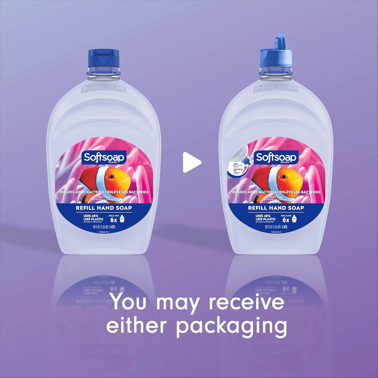 Softsoap Clear Liquid Hand Soap Refill Refreshing Clean Scent Aquarium Series – 50 Oz, Pack of 1