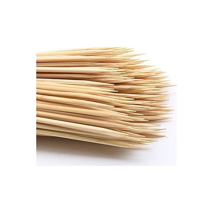 هوت جريل أسياخ شواء من الخيزران، موديل 2022 - خشبي-2