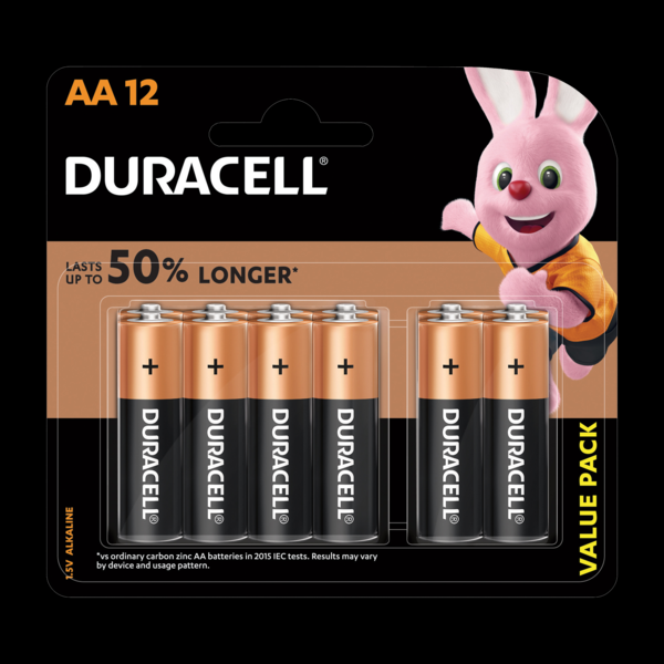 Duracell Batteries AA12 PCS