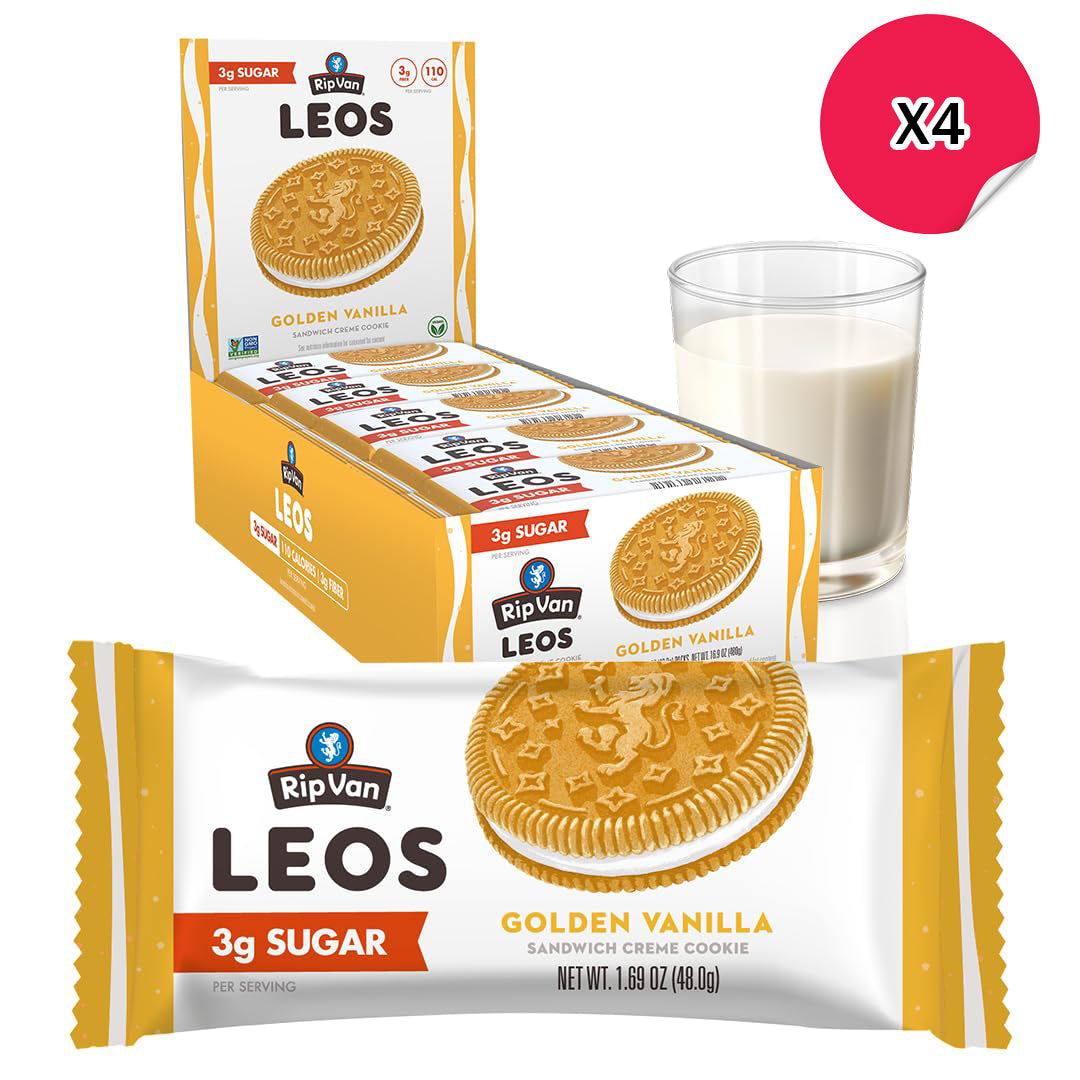 بسكويت ريب فان ليو بالفانيليا الذهبية - 4 × 10 × 48 جرام