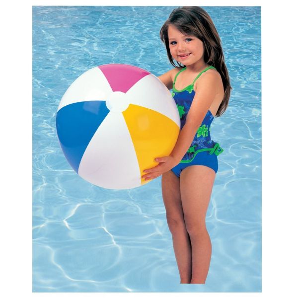 Intex Inflatable Beach Ball, 61 cm, Multicolor - INT59030