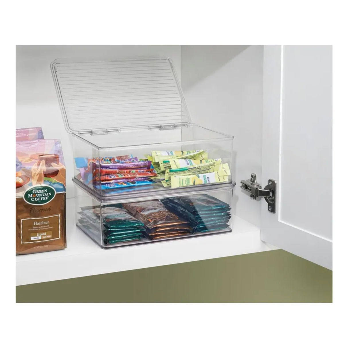 RPET Kitchen Binz Stackable Box 7.1 x 10.7 x 3.7 Clear
