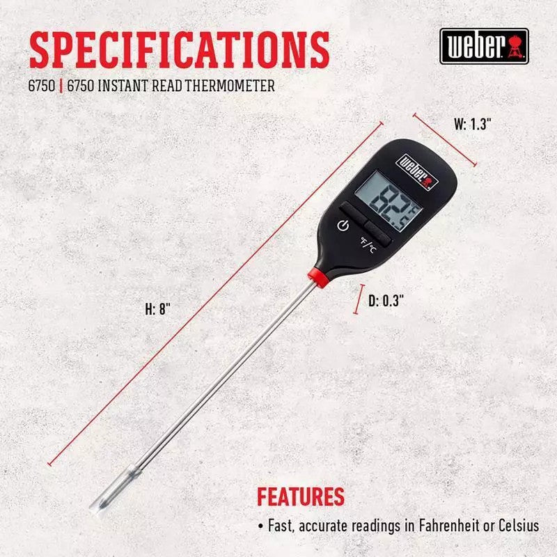 Weber Instant Read Thermometer - Black
