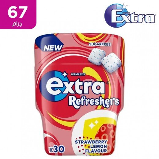 علكة اكسترا بطعم الفراولة 30 قطعة-2