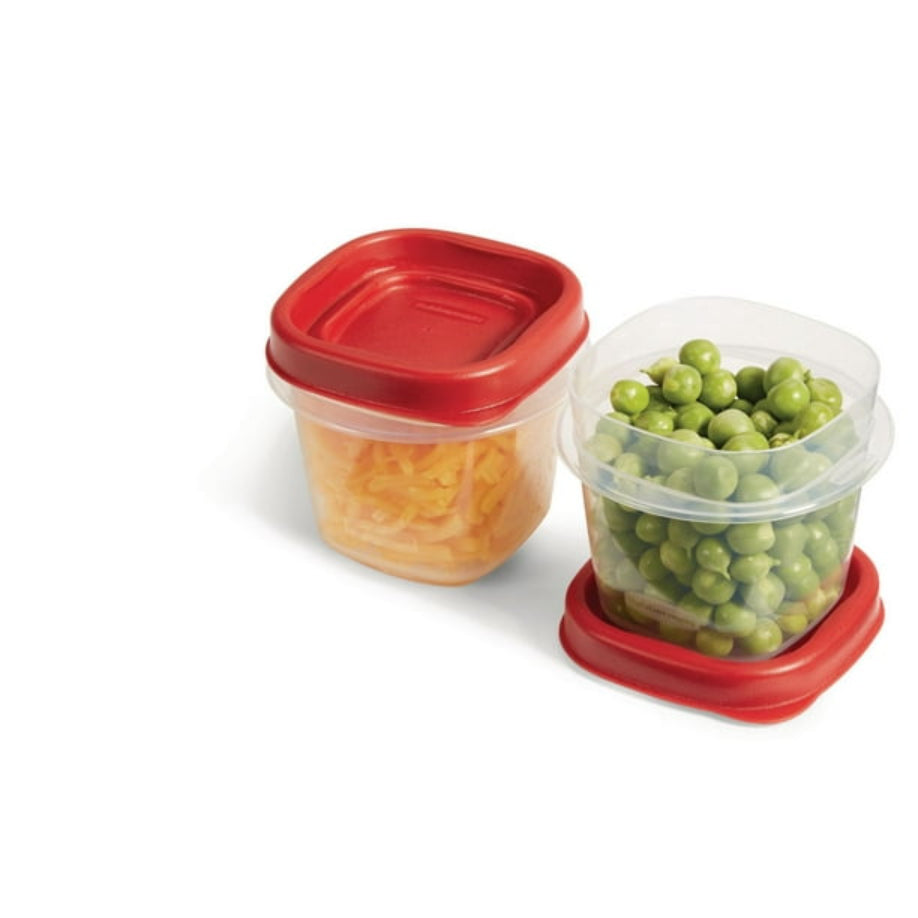 Food Storage Containers with Easy-Find Lids Ruby Red 0.5 Cup 2-Pk.