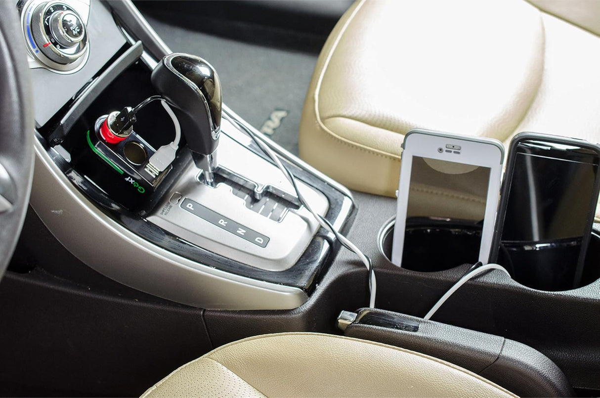 شاحن مزدوج USB A و USB C جوكست، 4.8 أمبير - أسود-3