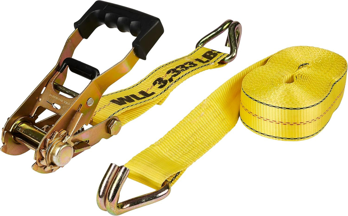 Keeper 2" X 27' J Hook Strap Yellow