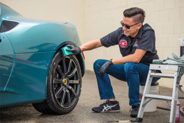 وسادة تطبيق طلاء الإطارات ديرافوم الكبيرة كيميكال جايز - أسود وأزرق-3