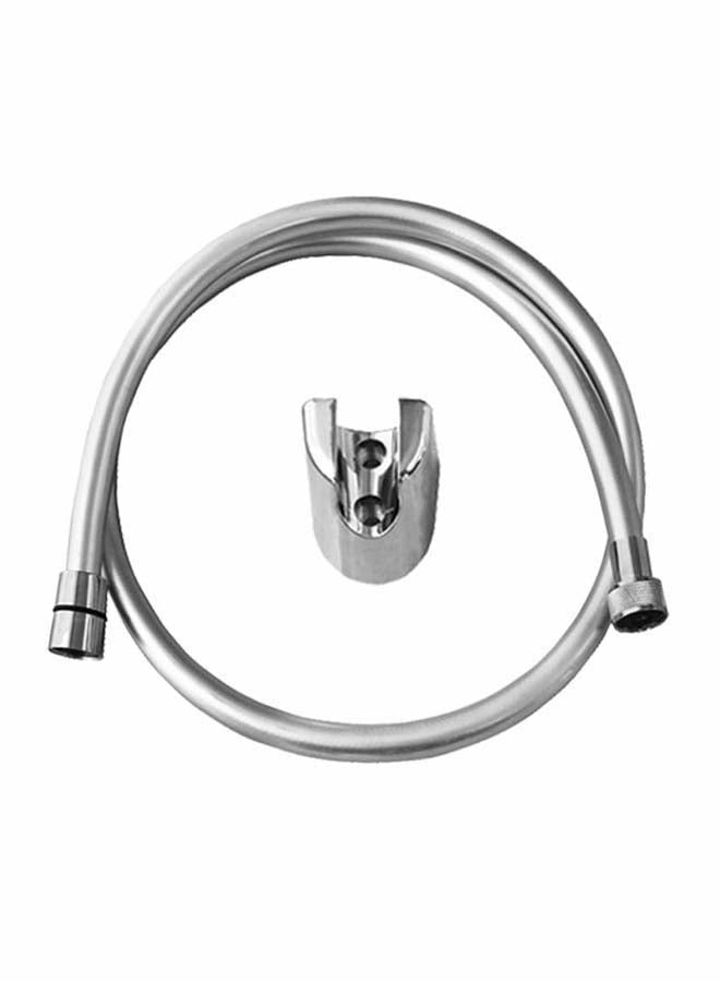 Toilet Hand Spray Shattaf With Hose & Hook Silver