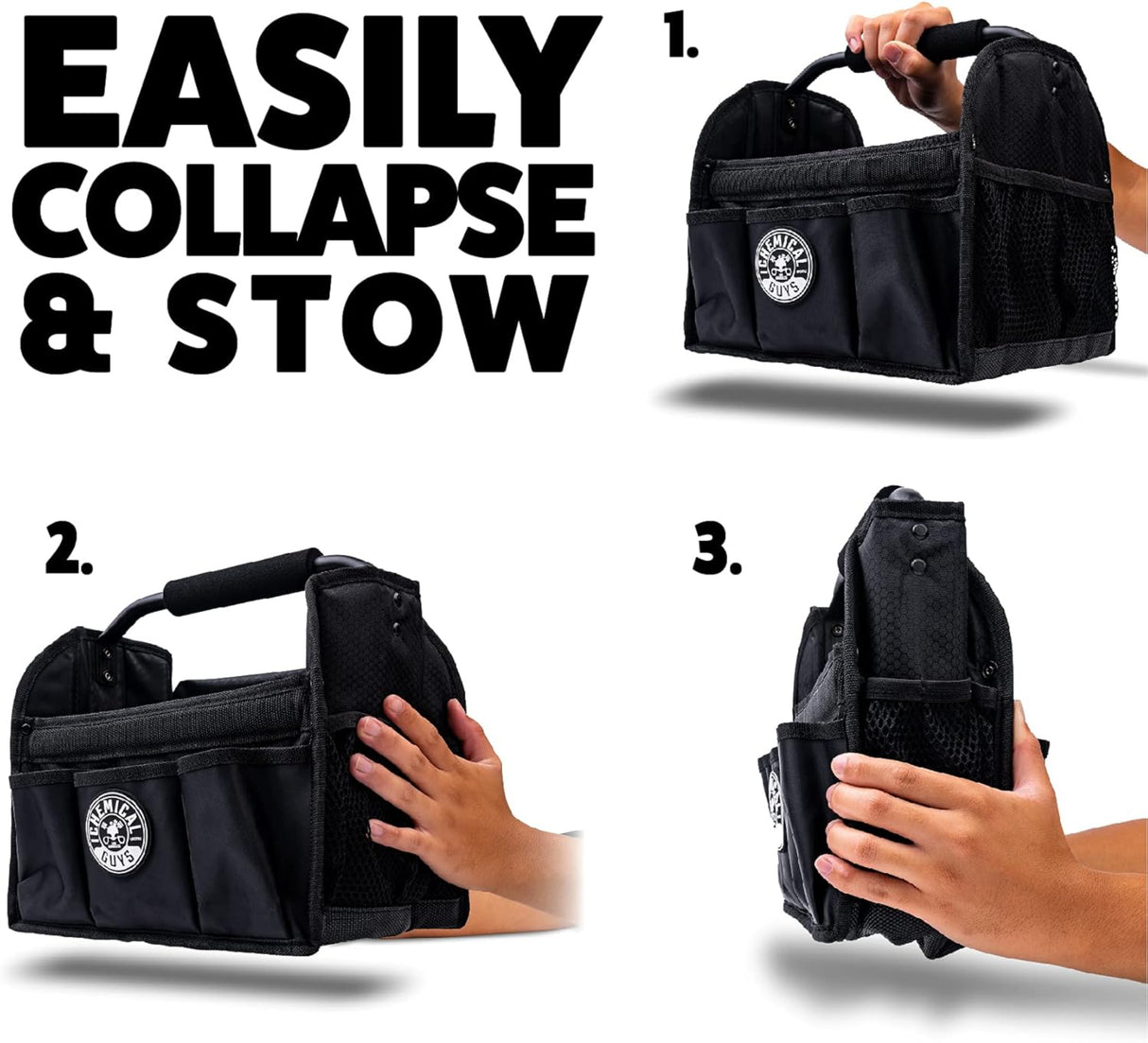 عربة تفاصيل قابلة للطي كيميكال جايز - أسود-3