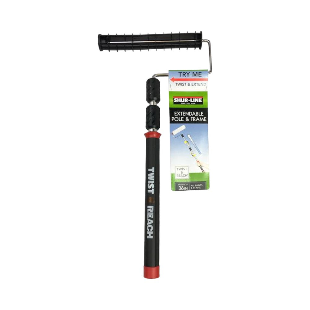 Shoreline Metal Extension Pole with 9" Pulley Frame, Black