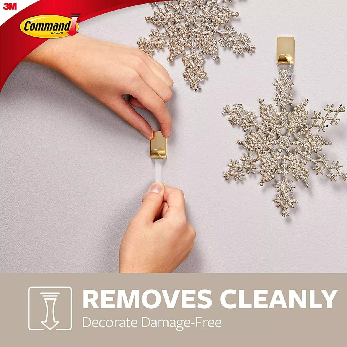 مجموعة خطافات متوسطة متعددة الاستخدامات كوماند قطعتين - أبيض-3