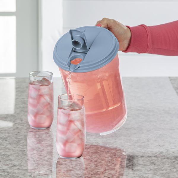 ابريق بلاستيكي دائري من ستيرلايت، سعة 1 جالون، متعدد الألوان