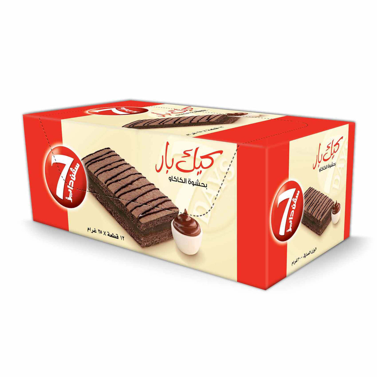 كعكة 7 دايز بالشوكولاتة 300 جرام - 12 × 25 جرام