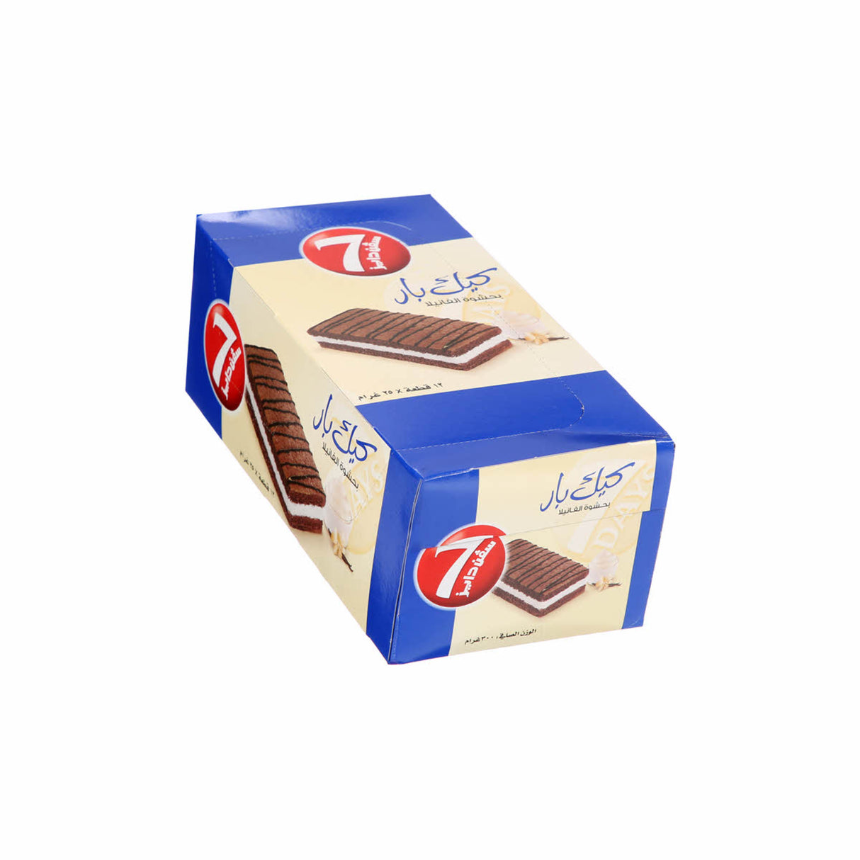 كعكة 7 دايز الصغيرة بنكهة الفانيليا 300 جرام - 12 × 25 جرام