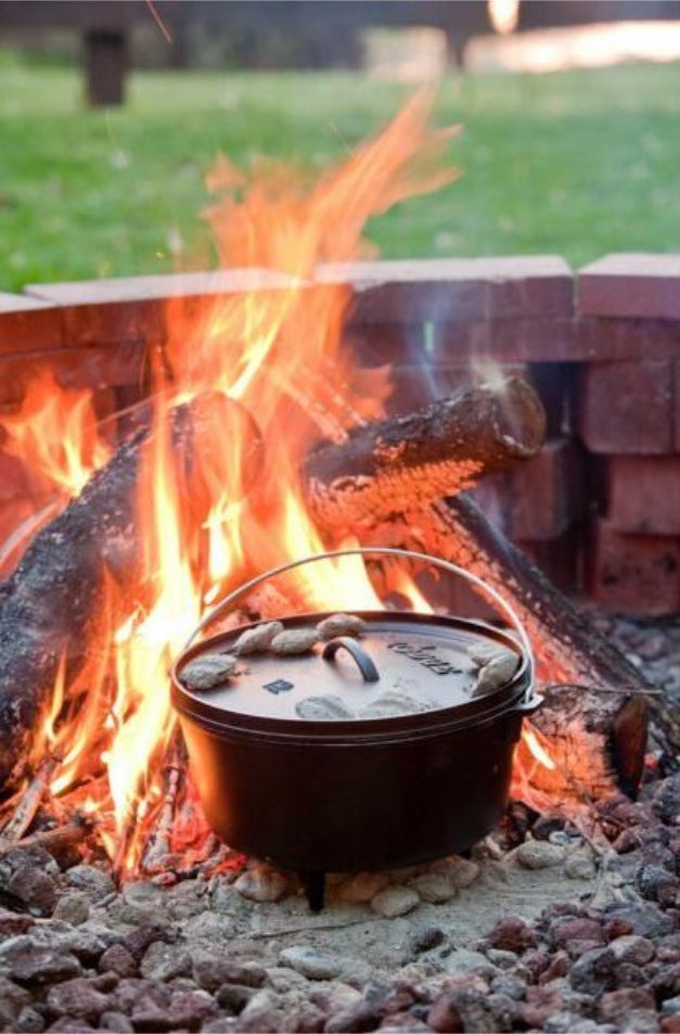 8 Quart Cast Iron Deep Camp Dutch Oven 12 Inch
