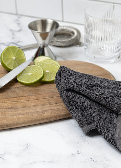 Bar Mop Towel S/3- Slate