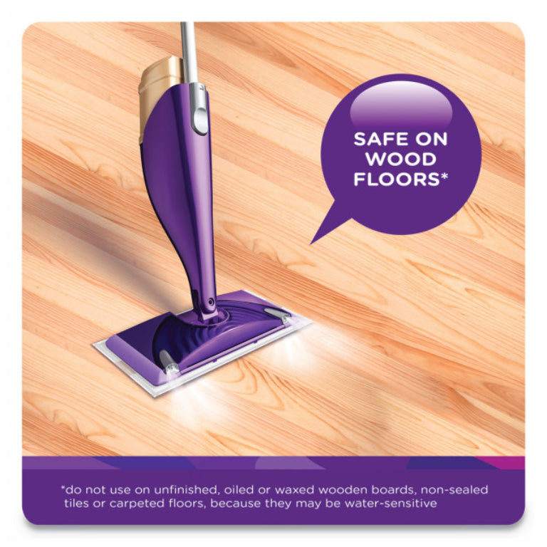 Swiffer Wet Jet System Cleaner Solution, Blossom Breeze, 1.25L, Brown