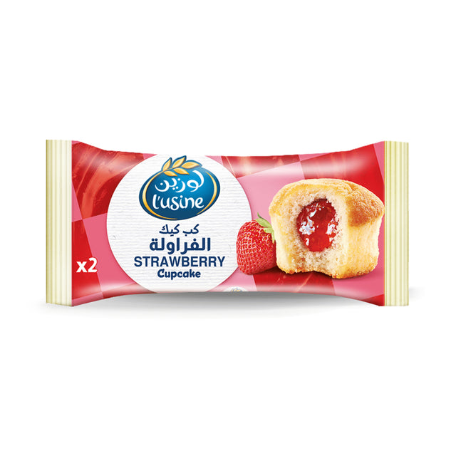كب كيك لوزين بنكهة الفراولة - 60 جرام