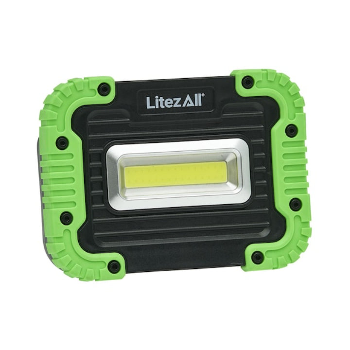 Litz All 1000 Lumens Work Light with Support Stand Black and Green