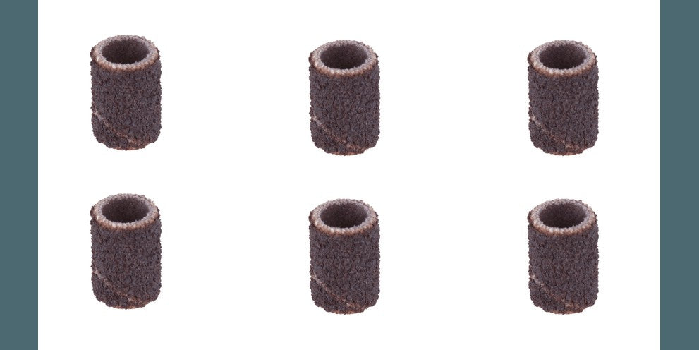 Dremel Sanding Bands, Grit 60, 6 Pieces, 6.4mm - Brown