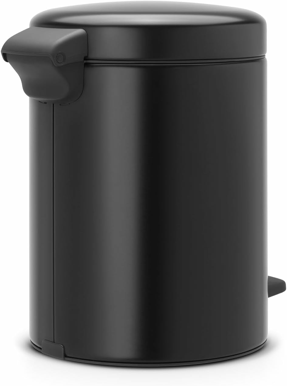 Pedal Bin newIcon 5L Plastic Inner Bucket Matt Black