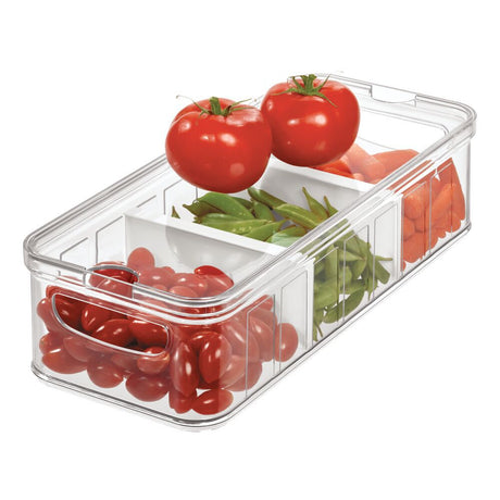 RPET Crisp Small Divided Bin Clear