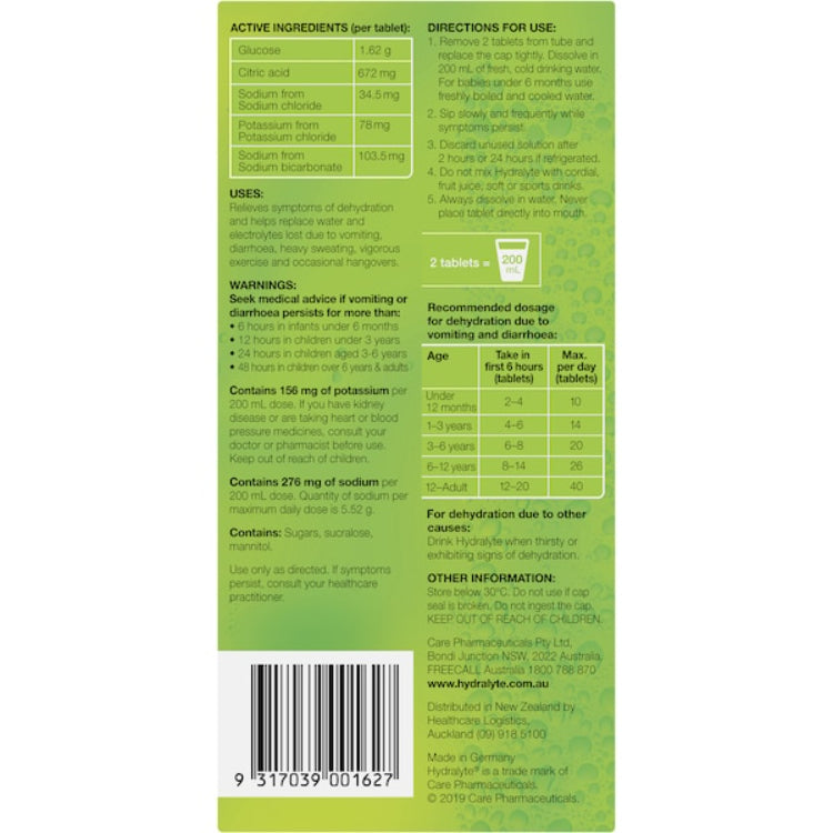 أقراص هايدرالايت الفوارة بنكهة الليمون واللايم - 40 قرص-3