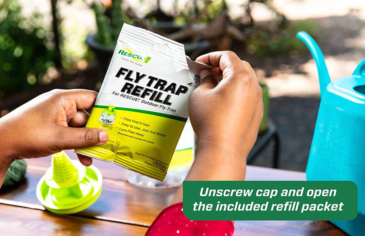 مصيدة الذباب الخارجية القابلة لاعادة الاستخدام من ريسكيو