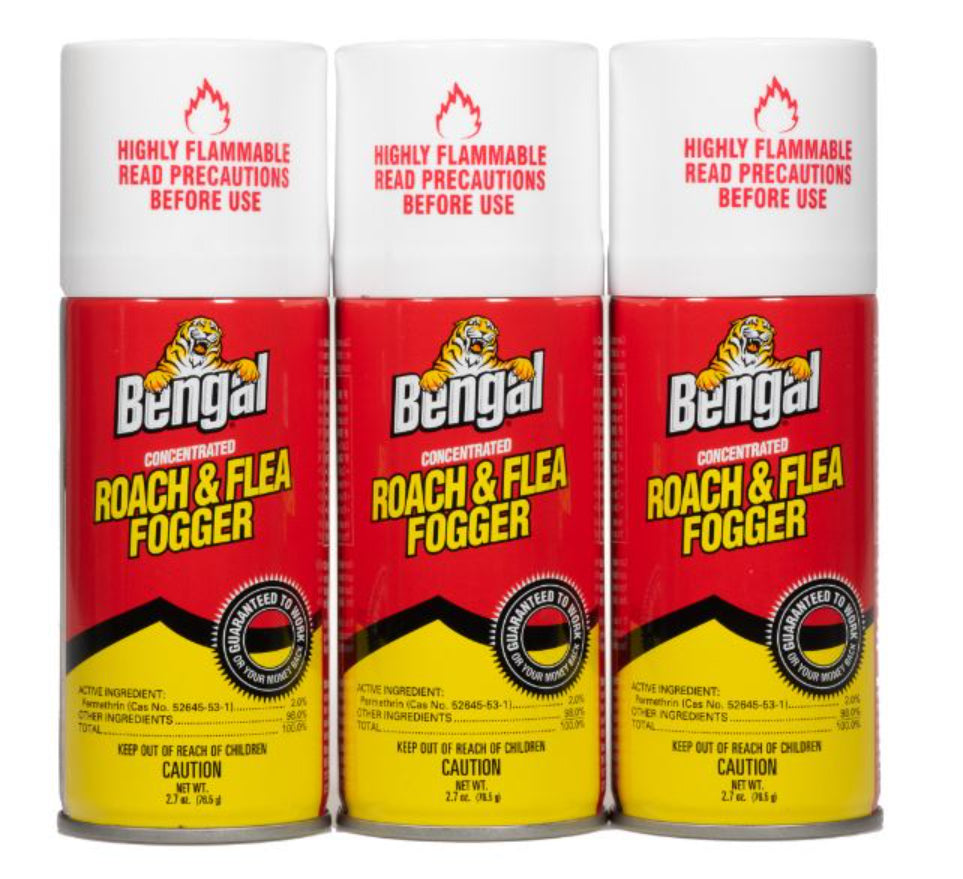 Bengal Roach & Flea Spray 2.7 oz 3 Pack