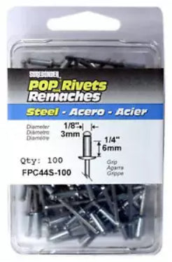 مسامير فولاذية متوسطة إف بي سي - 100 قطعة