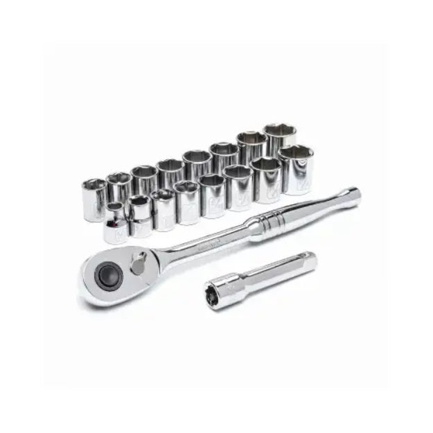 مجموعة مفاتيح صندوقية أبكس - 18 قطعة - 3/8 بوصة