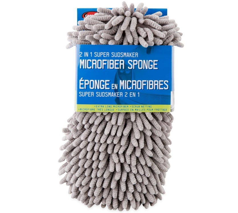 اسفنجة غسيل بشبكة تنظيف عالية الأمتصاص من هوبكينز 12 قطعة رمادي