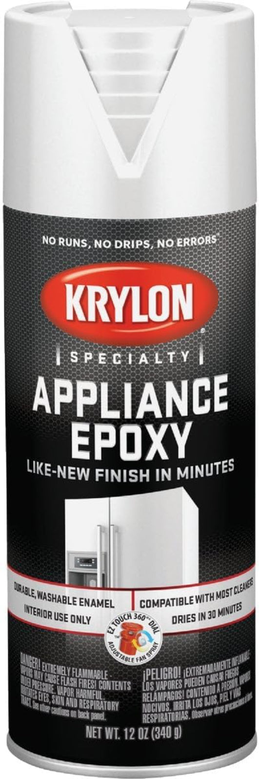 بخاخ طلاء الأجهزة كريلون - 340 جرام - أبيض