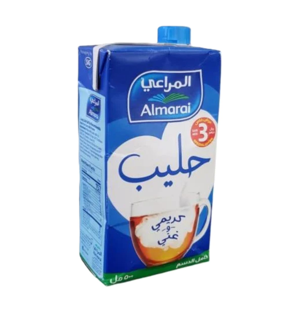 حليب المراعي كامل الدسم غني وكريمي - 500 مل