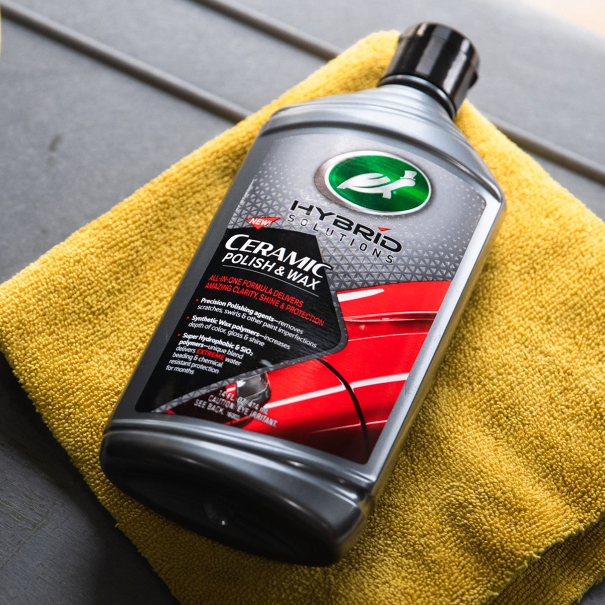 شمع وملمع سيراميك لتنظيف وتلميع السيارات هايبر سوليوشنز من تيرتل واكس - 414 مل